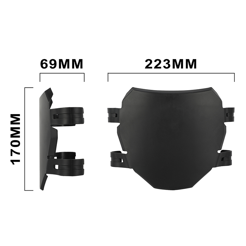 Black Front Plate