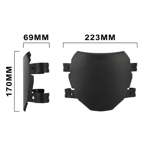 Black Front Plate