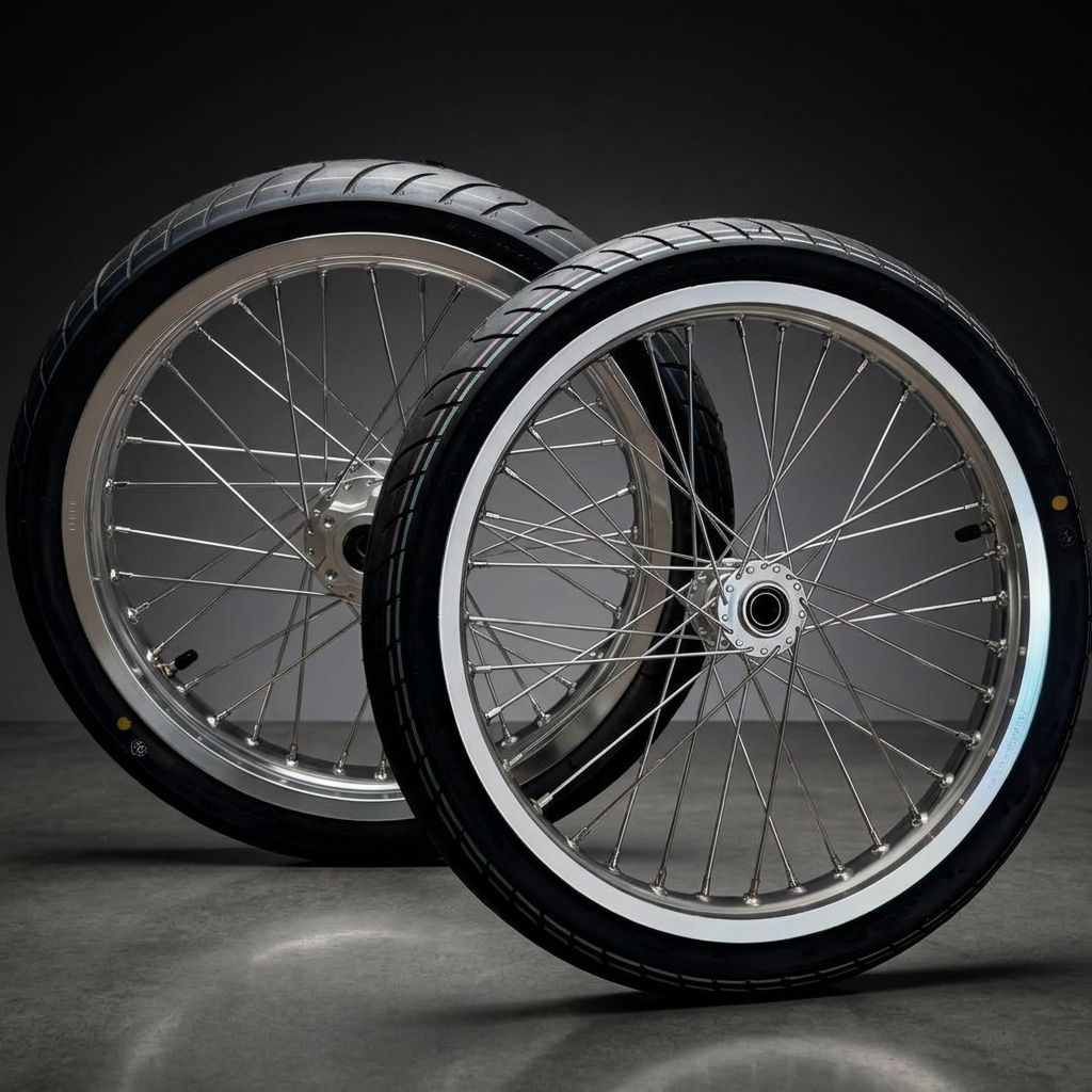 Chrome Surron LBX/E Ride Pro Supermoto Wheel Set