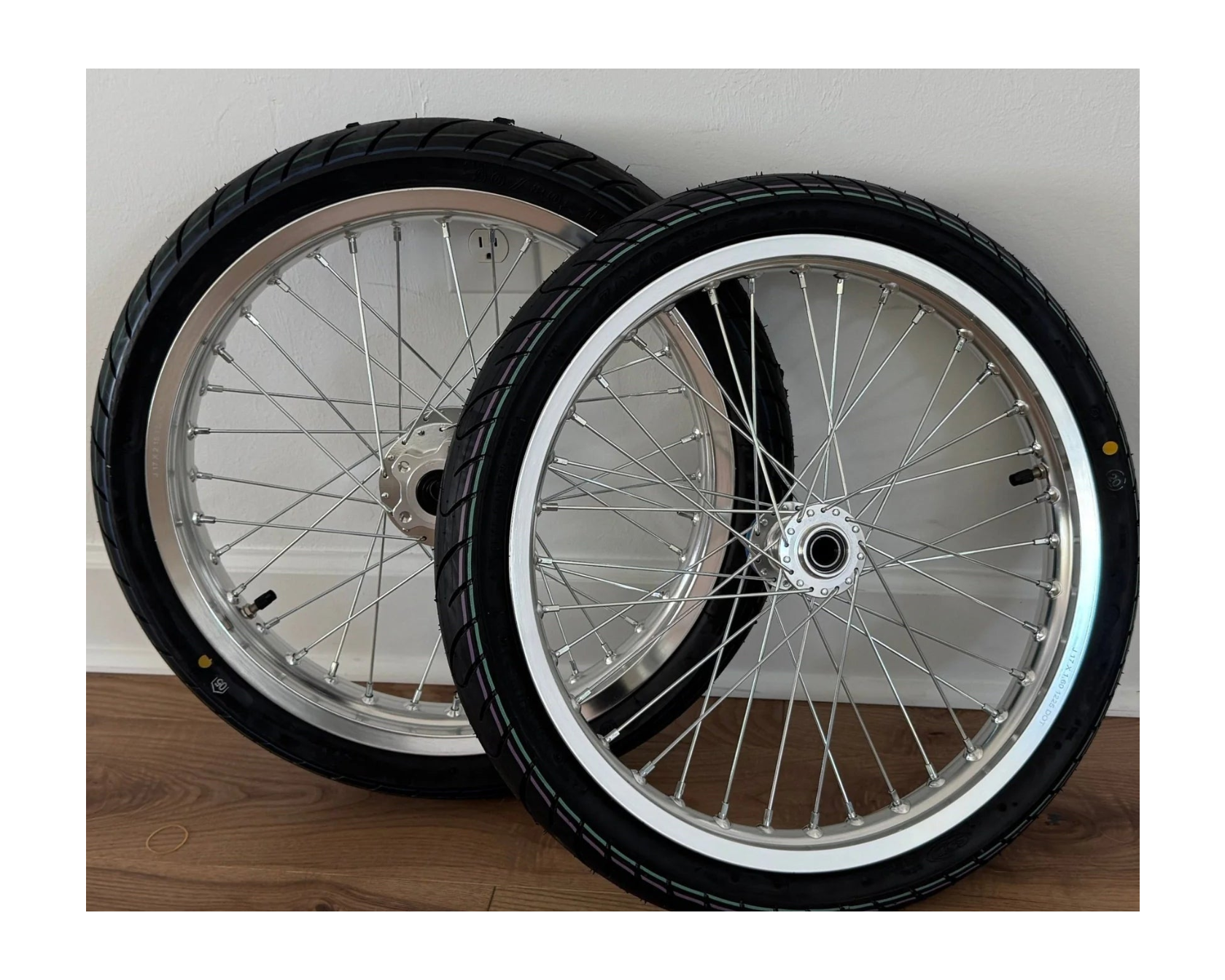 Chrome Surron LBX/E Ride Pro Supermoto Wheel Set