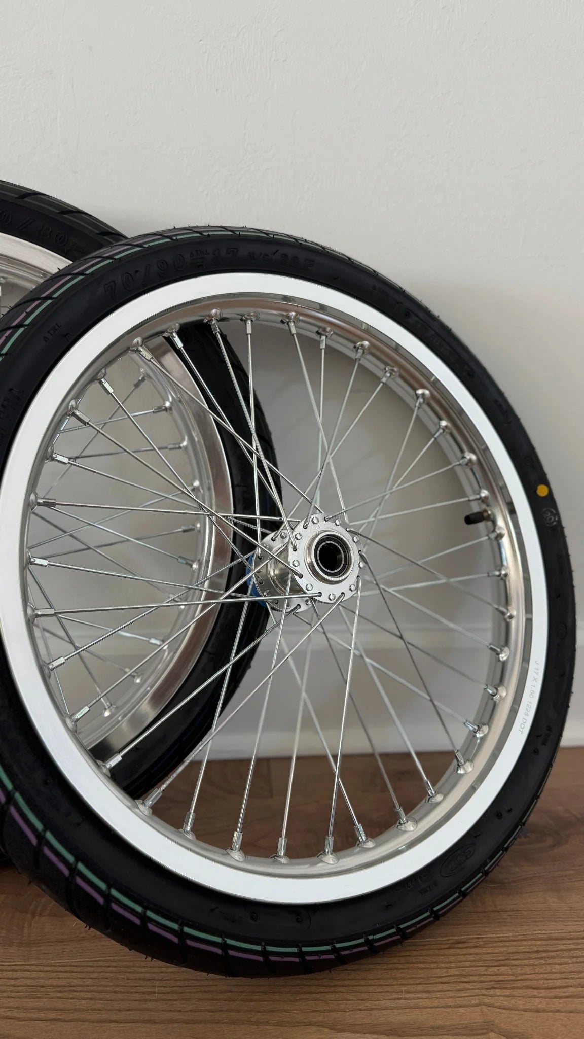 Chrome Surron LBX/E Ride Pro Supermoto Wheel Set