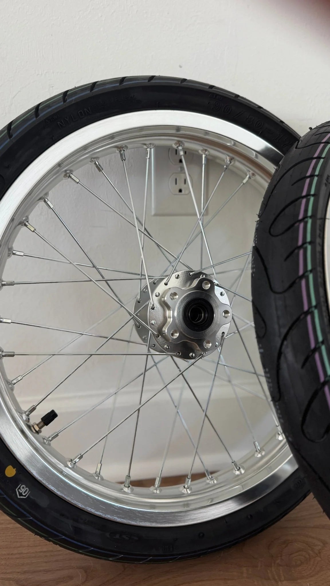 Chrome Surron LBX/E Ride Pro Supermoto Wheel Set